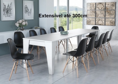 Consola Mesa Extensível até 300cm - Disponível em 2 cores