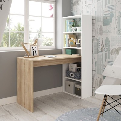 Secretária com Estante incluída - Disponível em 3 cores