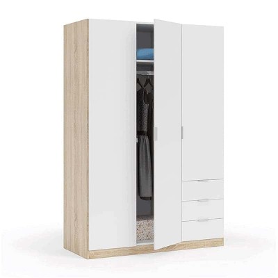 Roupeiro 3 Portas de bater e 3 Gavetas