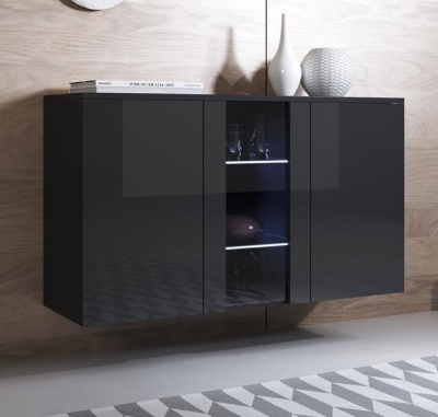 Aparador de Parede Koi com luz LED - Disponível em 5 cores