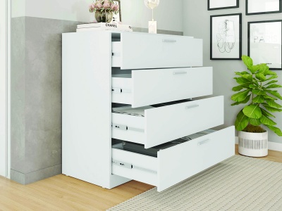 Cómoda de 4 Gavetas - Disponível em 2 cores