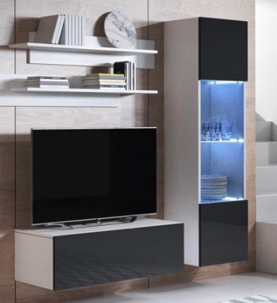 Conjunto de Móveis de Sala Koi3 com luz LED - Disponível em 5 cores