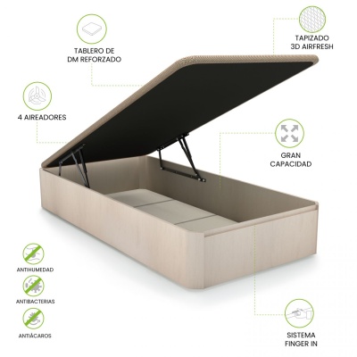Sommier de Solteiro 90x190cm - Disponível em 3 cores