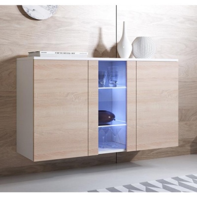 Aparador de Parede Koi com luz LED - Disponível em 5 cores