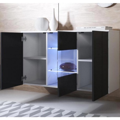 Aparador de Parede Lei com luz LED - Disponível em 5 cores