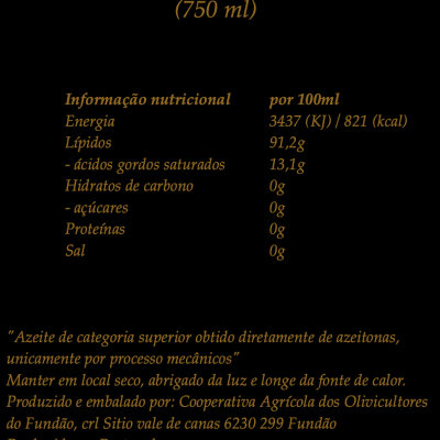 Azeite Virgem Extra - 0,5L