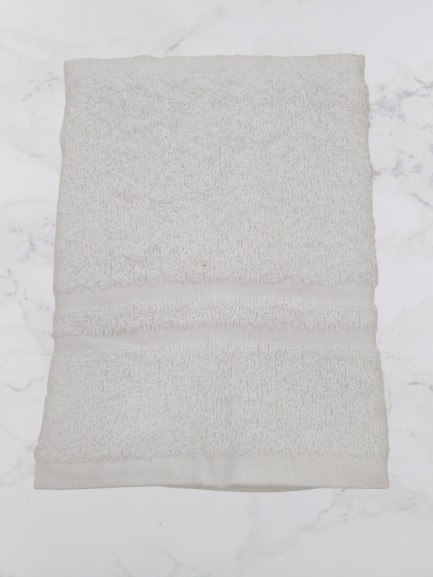 Toalha Rosto Lisa 100% Algodão em Felpo 400g/m2 - cor Branco - Ref.Felpo1265