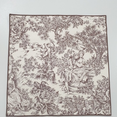 Guardanapos 100% Algodão cor Castanho - Ref.Renascimento