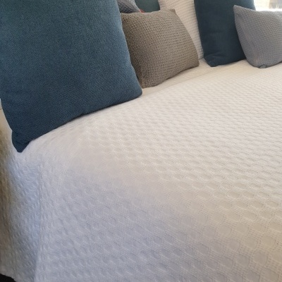 Colcha 100% Algodão Cor Cinza Claro - Yellowstone