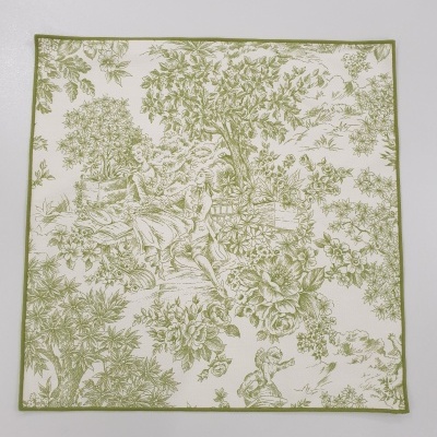 Guardanapos 100% Algodão cor Verde Alface - Ref.Renascimento