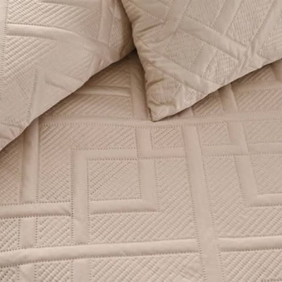 Colcha 100% Poliéster cor Perola - Ref.JCS Claire