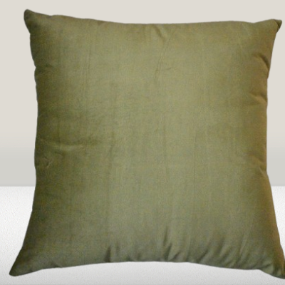Almofada de veludo cor Verde Alface - 100% Poliester