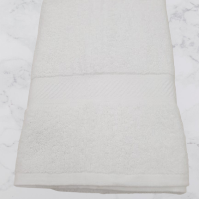 Toalha Banho Lisa 100% Algodão em Felpo 500g/m2 - cor Branco - Ref.Felpo1255