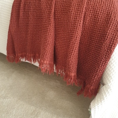 Manta 100% Algodão Favo cor Bordeaux - Ref.856