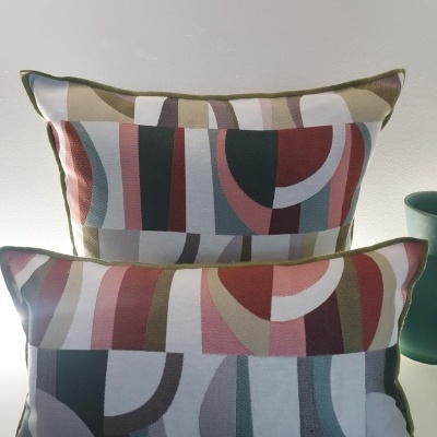 Almofada cor Verde Alface/musgo - Ref.Boémia