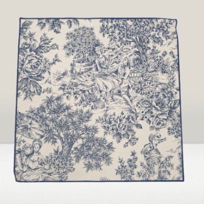 Guardanapos 100% Algodão cor Azul - Ref.Renascimento