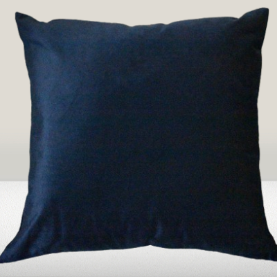 Almofada de veludo cor Azul Marinho - 100% Poliester