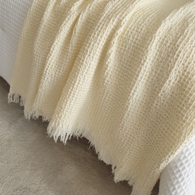 Manta 100% Algodão Favo cor Perola - Ref.856