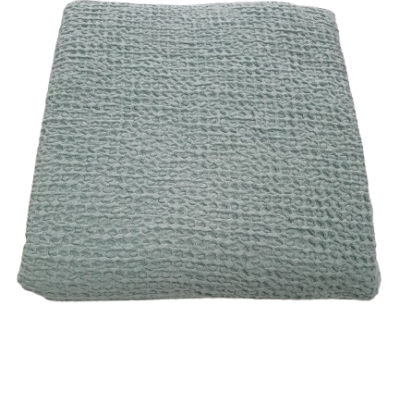 Manta 100% Algodão Favo cor Verde agua - Ref.856