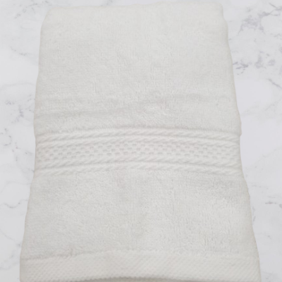 Toalha Rosto Lisa 100% Algodão em Felpo 500g/m2 - cor Branco - Ref.Felpo1235