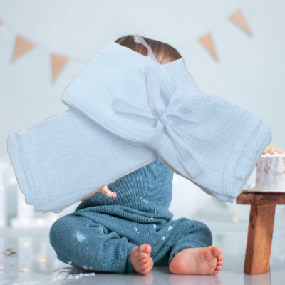 Fralda para bebé 100% Algodão cor Branco - Ref.Rodano