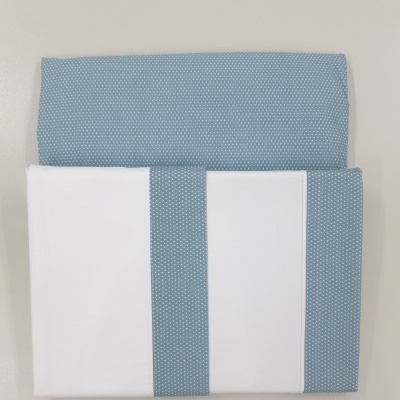 Jogo de Lençois 100% Algodão cor Azul - Ref.PT Est.0002