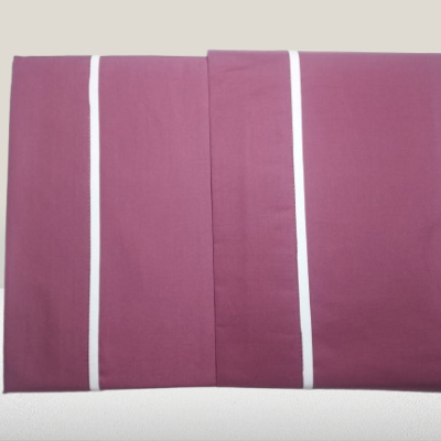 Jogo de Lençois 100% Algodão Percale 200 Fios cor Bordeaux - Sena