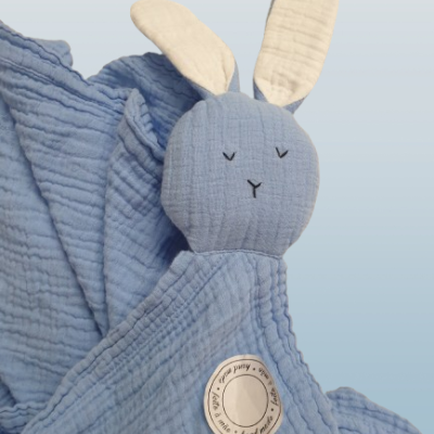 Fralda para bebé 100% Algodão Boneco cor Azul - Ref.Rodano