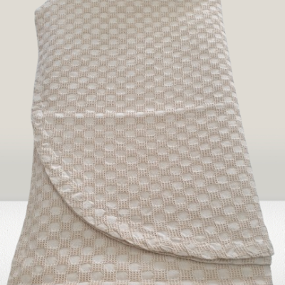 Colcha 100% Algodão cor Bege Claro - Yellowstone