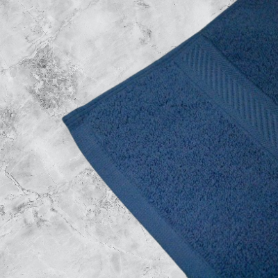 Toalha Banho Lisa 100% Algodão em Felpo 500g/m2 cor Azul - Ref.Felpo1255