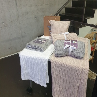 Manta 100% Algodão cor Branco - Missouri