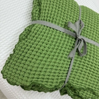 Manta 100% Algodão cor Verde - ref.Tejo12