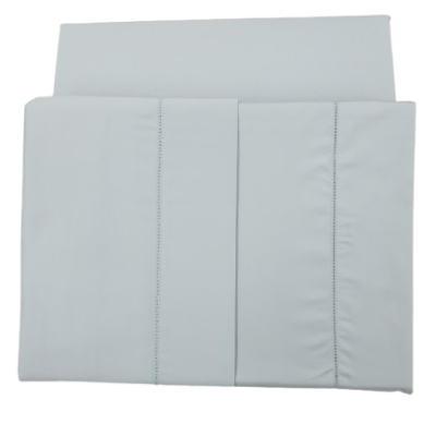 Jogo de Lençois 100% Algodão cetim 300 Fios cor Verde com Ponto ajour - Ref.JCS R.0003