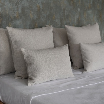 Almofada Brooklin cor Perola 100% Poliester