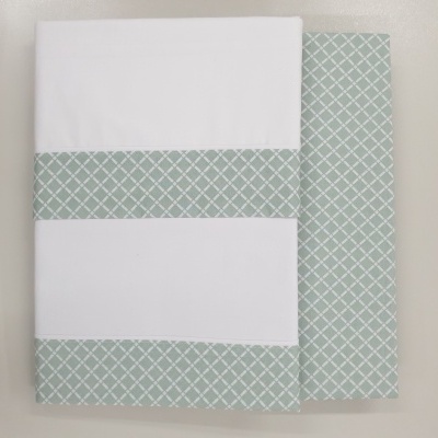 Jogo de Lençois 100% Algodão cor Verde - Ref.PT Est.0001