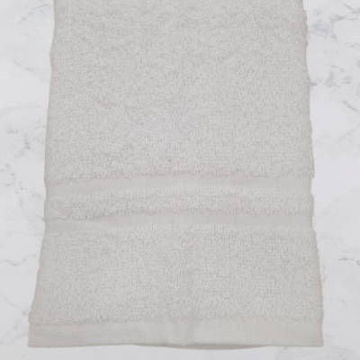 Toalha Rosto Lisa 100% Algodão em Felpo 400g/m2 - cor Branco - Ref.Felpo1265