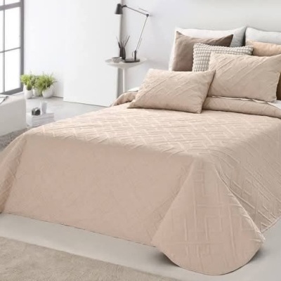 Colcha 100% Poliéster cor Perola - Ref.JCS Claire