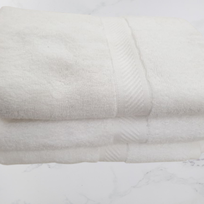 Toalha Banho Lisa 100% Algodão em Felpo 500g/m2 - cor Branco - Ref.Felpo1255