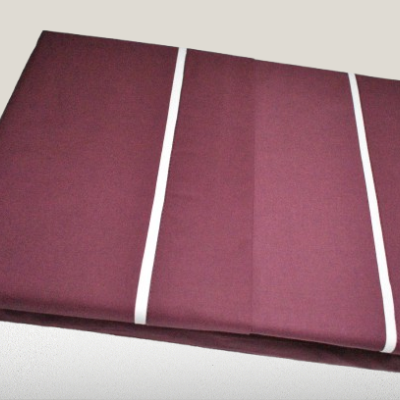 Jogo de Lençois 100% Algodão Percale 200 Fios cor Bordeaux - Sena