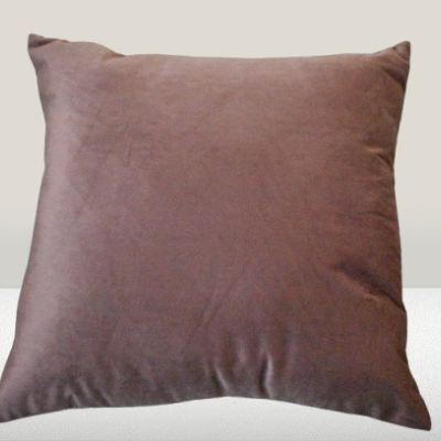 Almofada de veludo cor Rosa velho - 100% Poliester