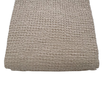 Manta 100% Algodão Favo cor Bege - Ref.856