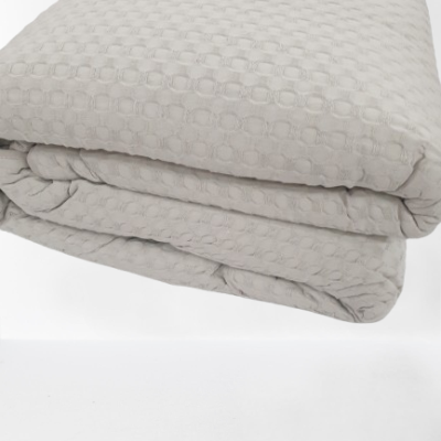 Edredão 100% Algodão cor Cinza Claro - Murray