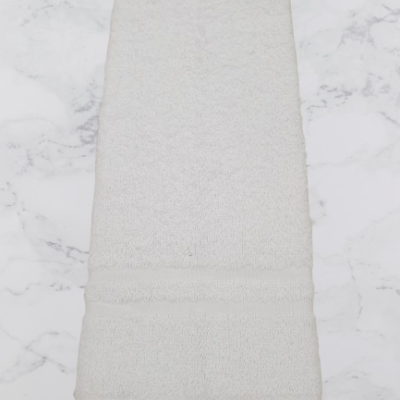 Toalha Rosto Lisa 100% Algodão em Felpo 400g/m2 - cor Branco - Ref.Felpo1265