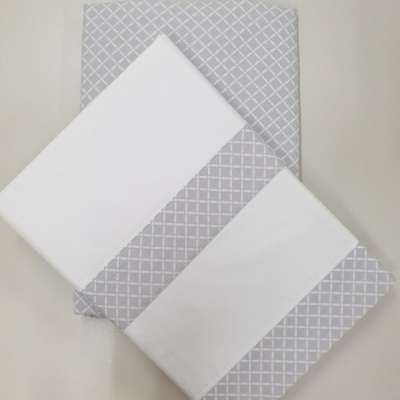 Jogo de Lençois 100% Algodão cor Cinza - Ref.PT Est.0001