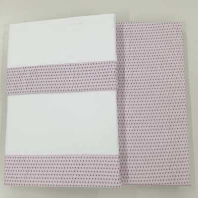 Jogo de Lençois 100% Algodão cor Rosa - Ref.PT Est.0003