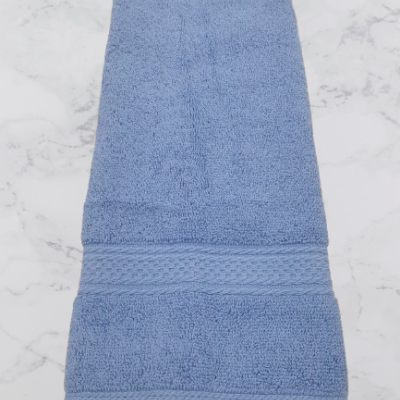 Toalha Rosto Lisa 100% Algodão em Felpo 500g/m2 - cor Azul - Ref.Felpo1235