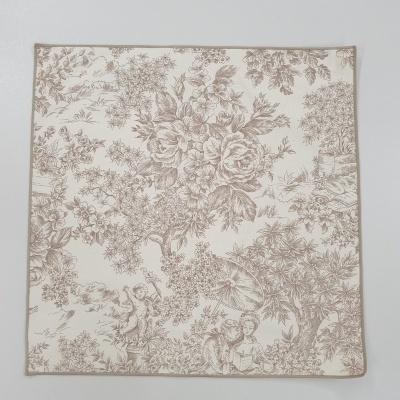 Guardanapos 100% Algodão cor Bege - Ref.Renascimento