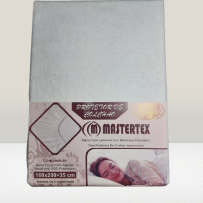 Protetor de Colchão Impermeável Branco - 100% Algodão - Ref.Felpo1275