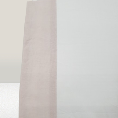 Jogo de Lençois 100% Algodão Branco com aplicação cor Salmão - Ref.JCS R.0002