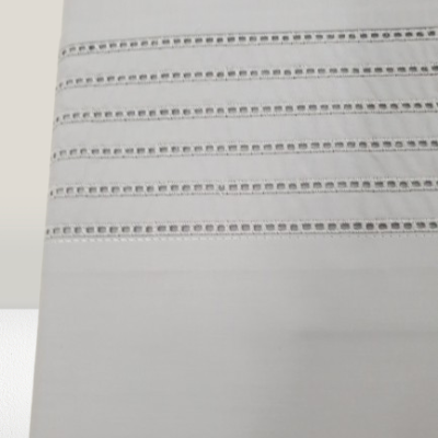 Jogo de Lençois 100% Algodão Percale 200Fios cor Cinza com detalhe trabalhado - Ref.JCS Rubi